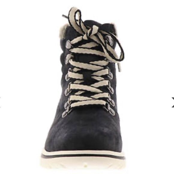 Cliffs by White Mountain Women's Hallett Lace-up Booties - Blackboots, shoes 7 - Picture 6 of 10